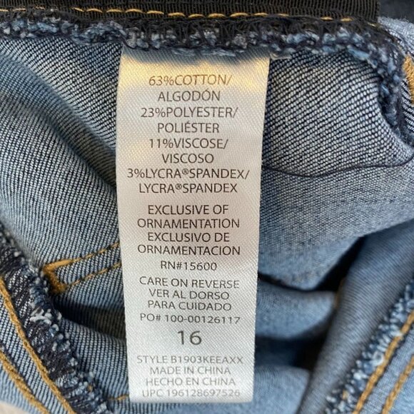 Democracy Womens Jeans Size 16 Ab Technology Stretch Bootcut Blue Denim Casual - Picture 9 of 13